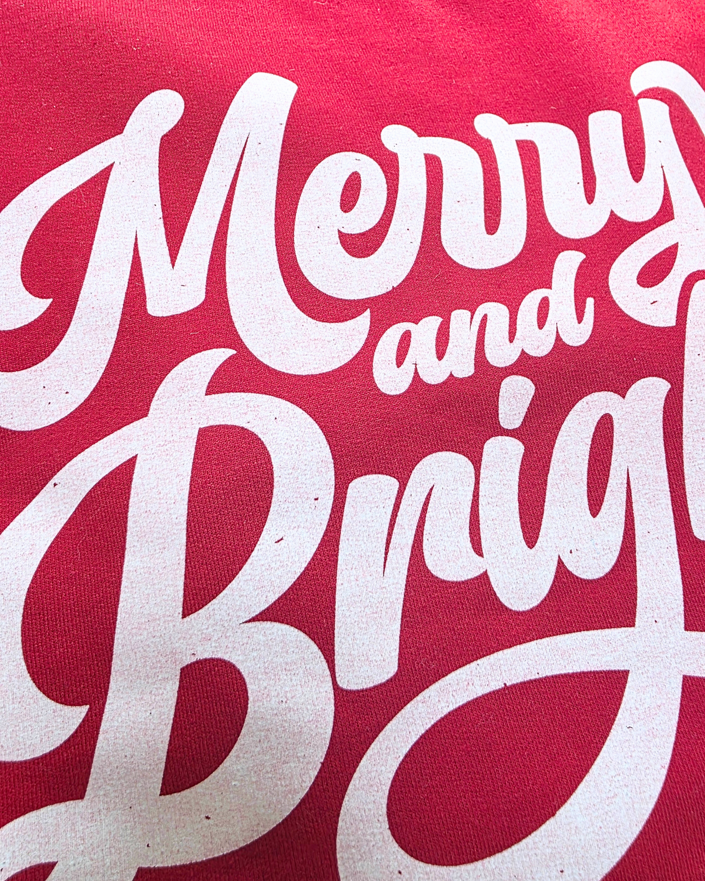 Merry and Bright Christmas Sweatshirt | Red Crewneck