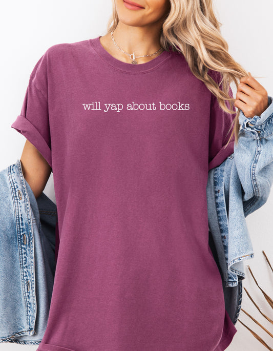 Will Yap About Books Graphic Tee
