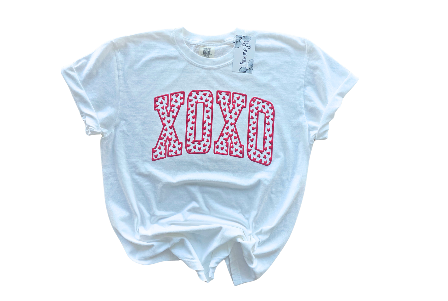 XOXO Heart Puff Print Graphic Tee