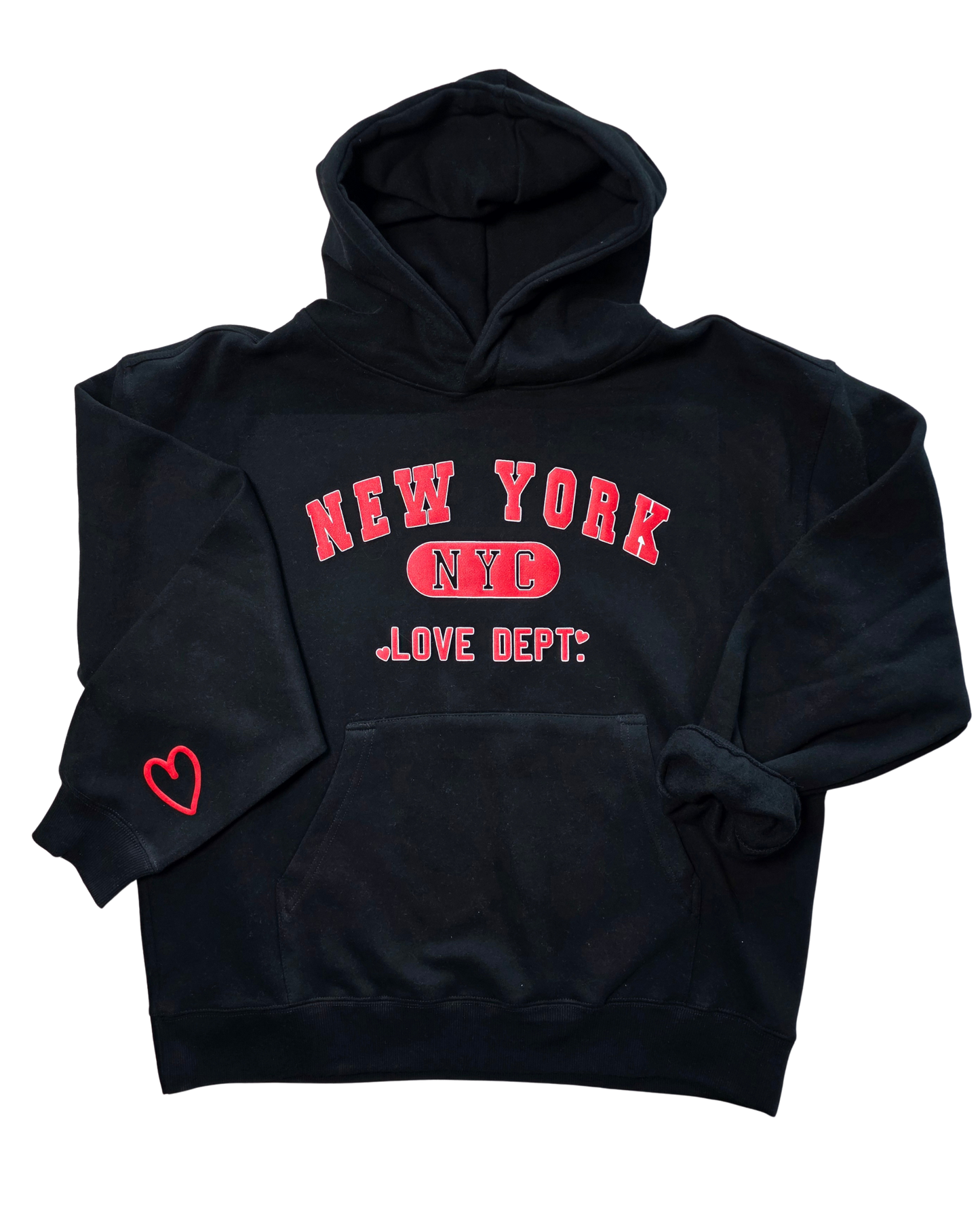 New York NYC Love Dept. Puff Print Hoodie
