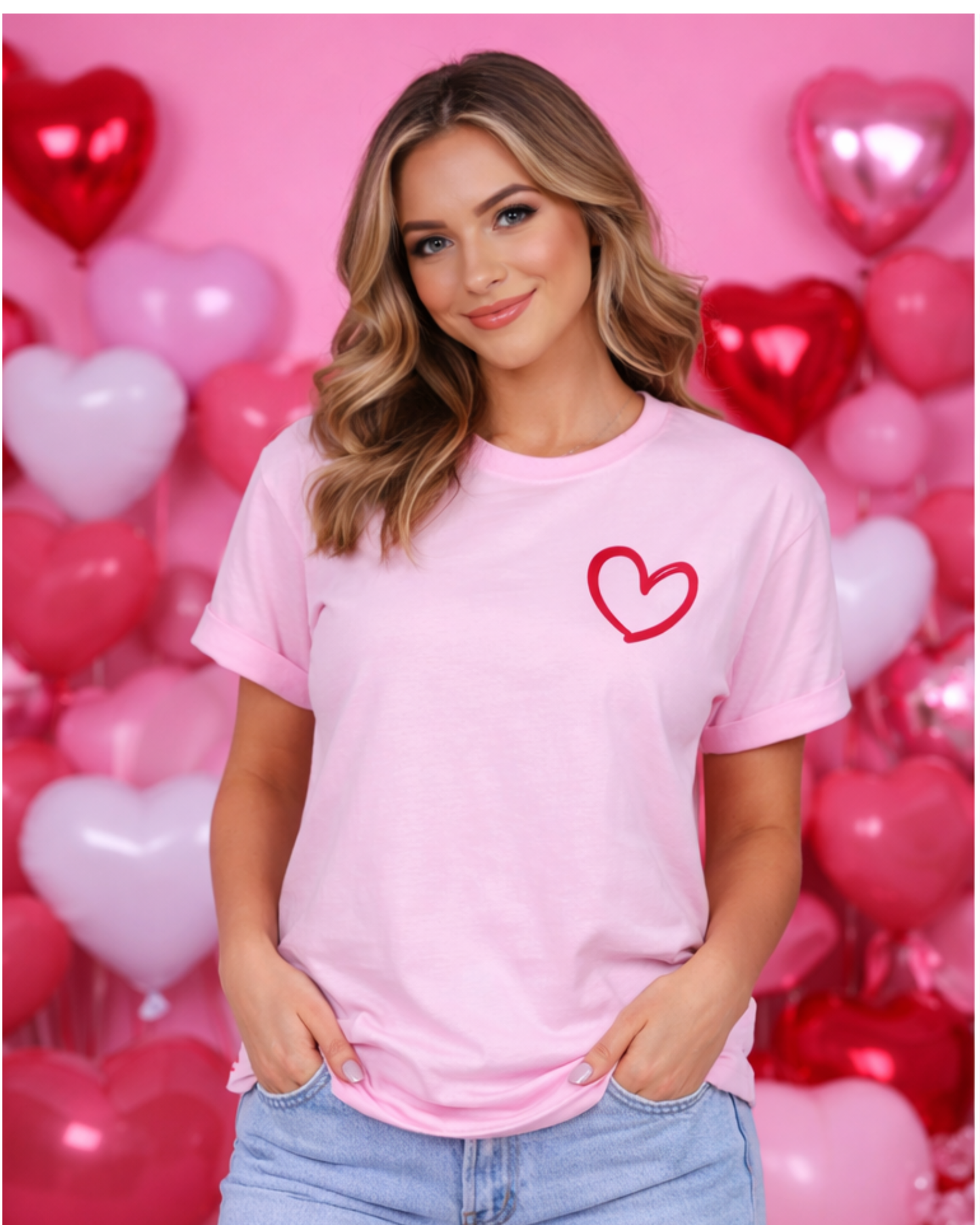 Be Real Be Kind Be Mine Puff Print Graphic Tee