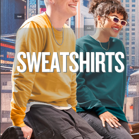 Blank Sweatshirts for DTF & Printing | 48 Colors | Weekly Order