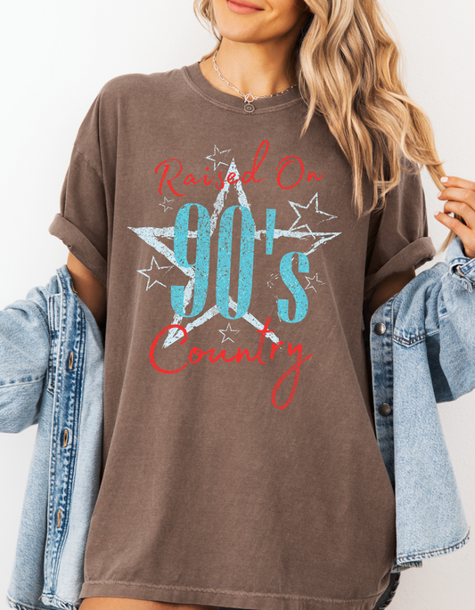 Raised on  90's Country Music Graphic Tee