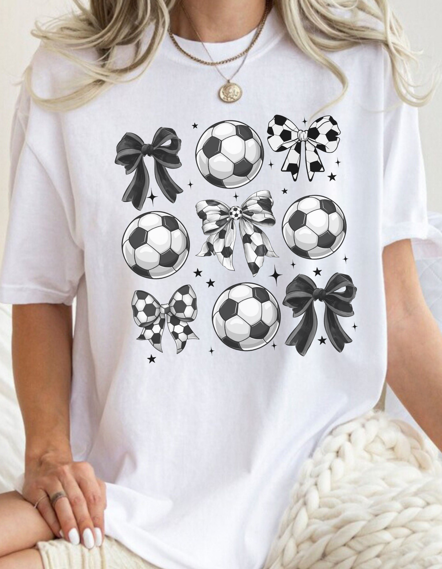 Soccer & Bows Graphic Tee