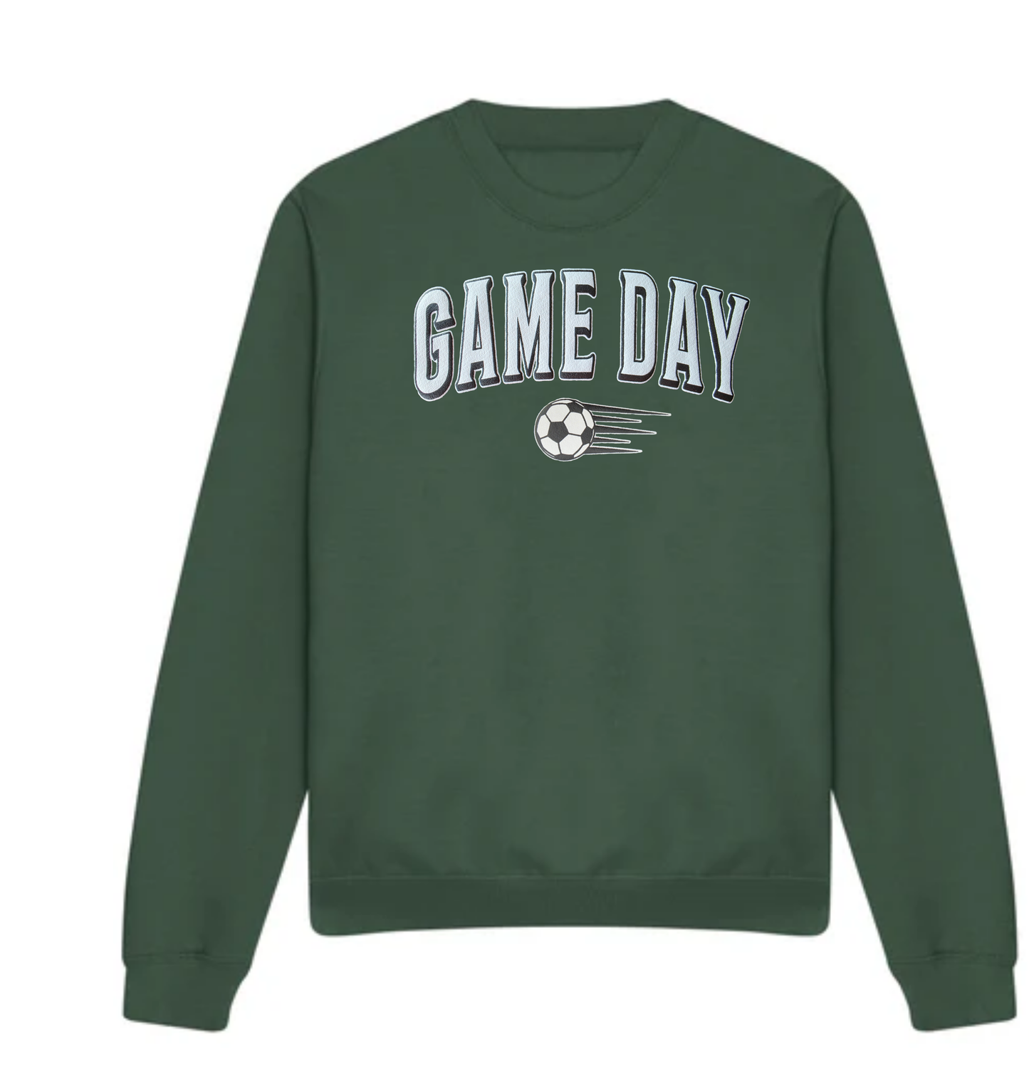 Soccer Game Day Sweatshirt, 3D Puff Print Soccer Mom Crewneck, Soccer Team Spirit Pullover, High School Game Day Shirt, Teen Soccer Fan Gift