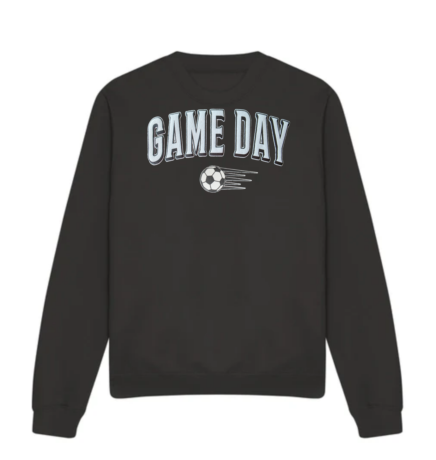 Soccer Game Day Sweatshirt, 3D Puff Print Soccer Mom Crewneck, Soccer Team Spirit Pullover, High School Game Day Shirt, Teen Soccer Fan Gift