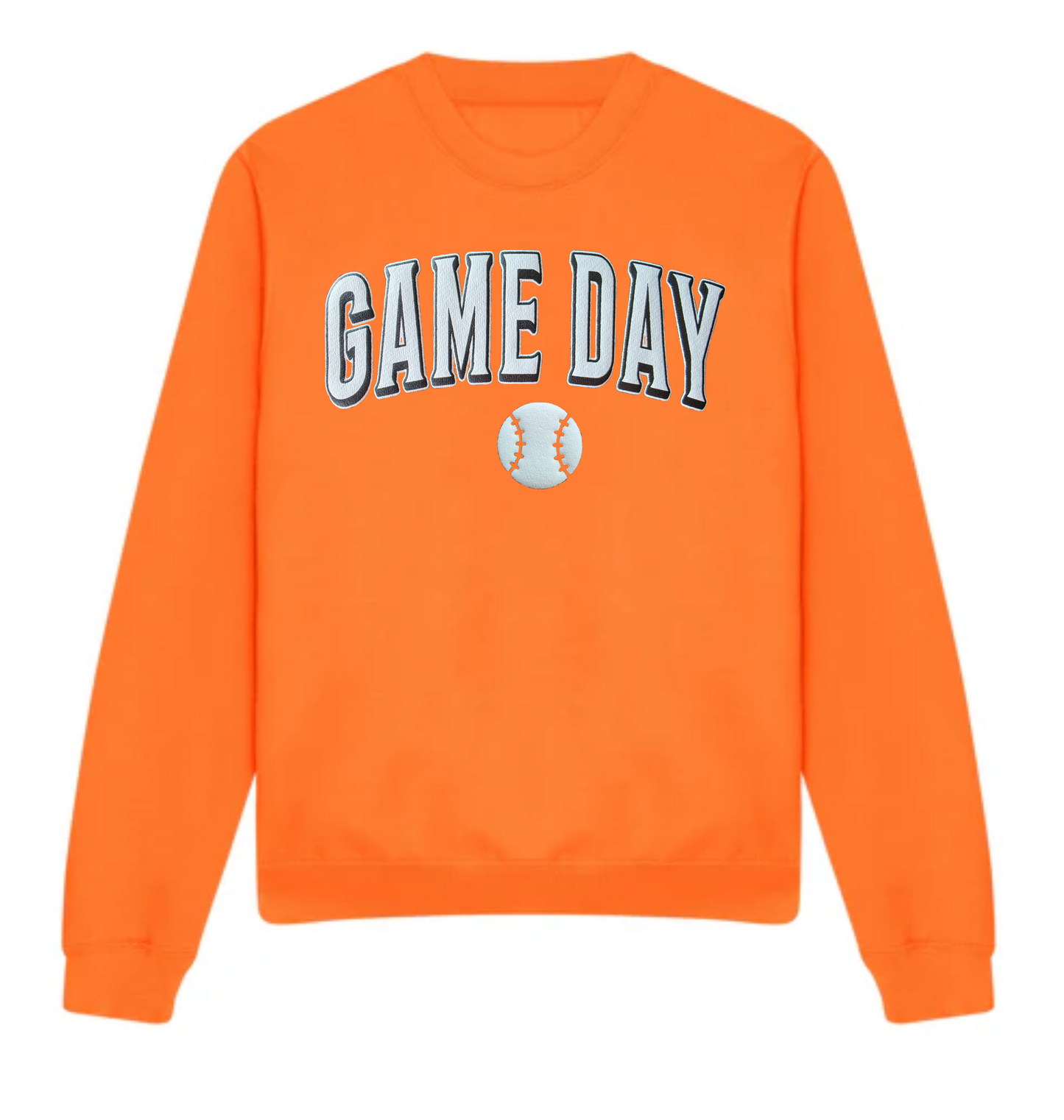 Softball Game Day Sweatshirt | 3D Puff Raised Varsity Crewneck | Softball Mom Gift | Teen Cheer Spirit Wear | Custom Color Sports Fan Top