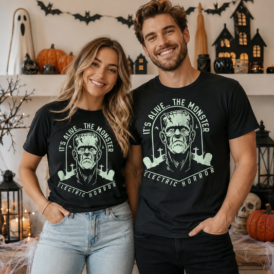 Frankenstein Shirt | Halloween Graphic Tee | Vintage Horror Bella Canvas Unisex Shirt