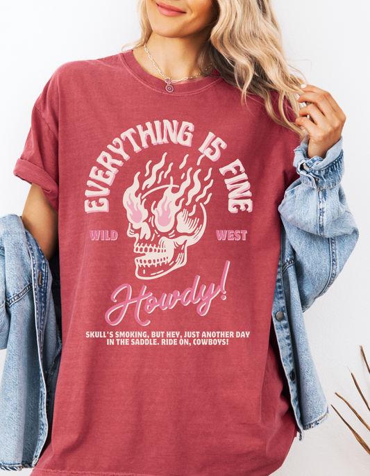 Everything is FINE Graphic Tee