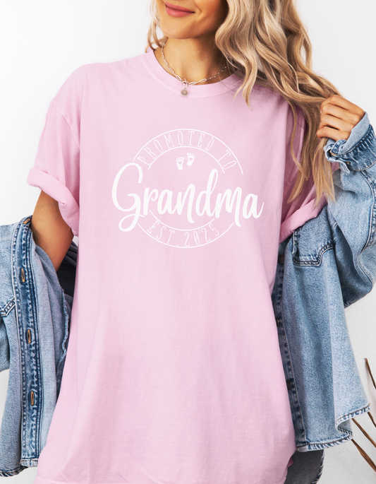 Promoted to Grandma Graphic Tee
