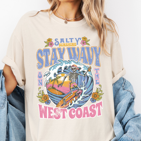 Stay Wavy West Coast Graphic Tee