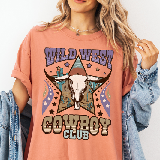 Wild West Cowboy Club Graphic Tee