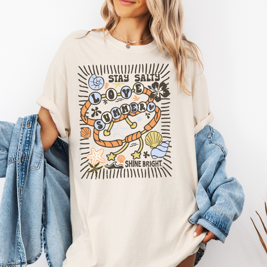 Stay Salty Love Summer Graphic Tee