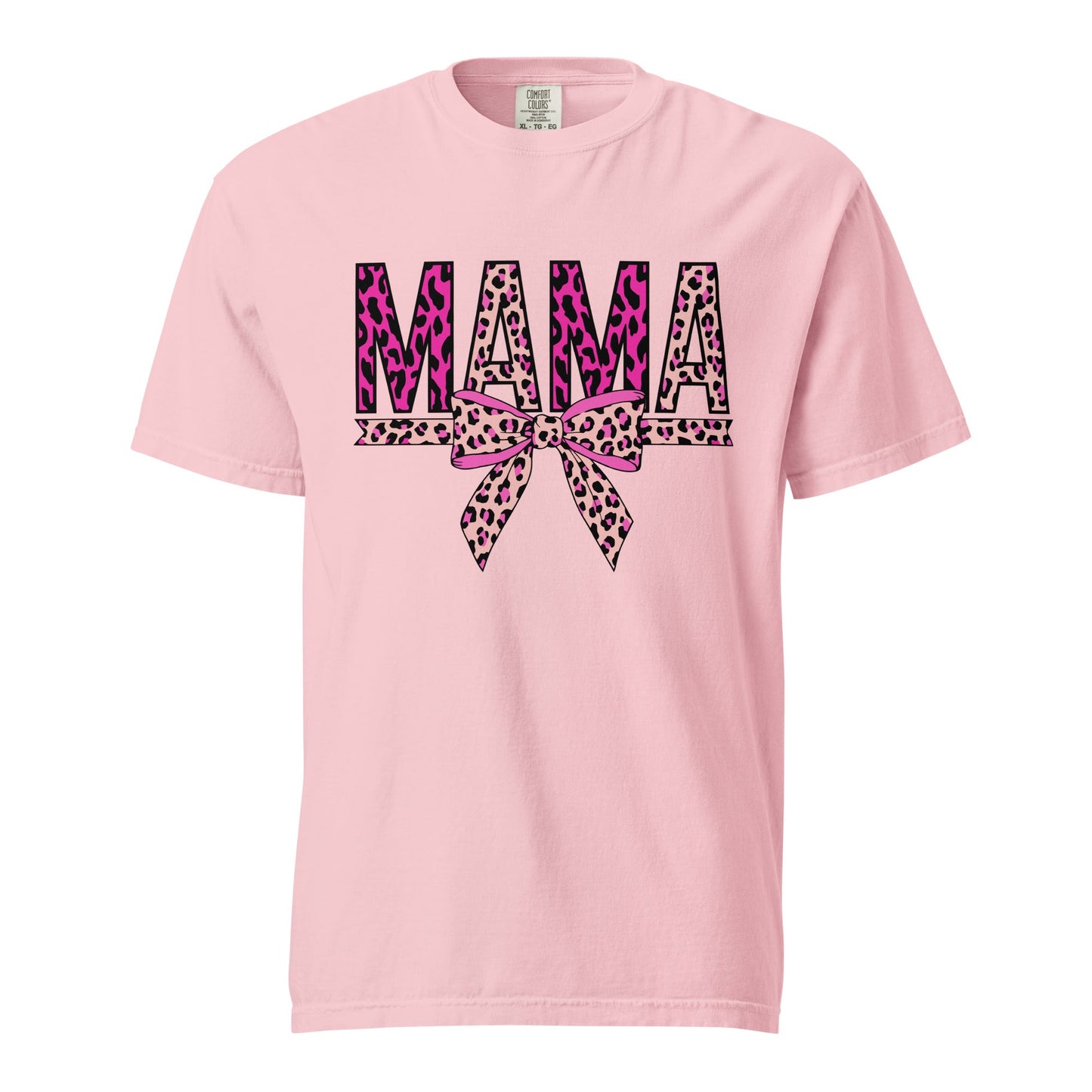 Mama Leopard Print Graphic Tee - Soft, Breathable Unisex Style
