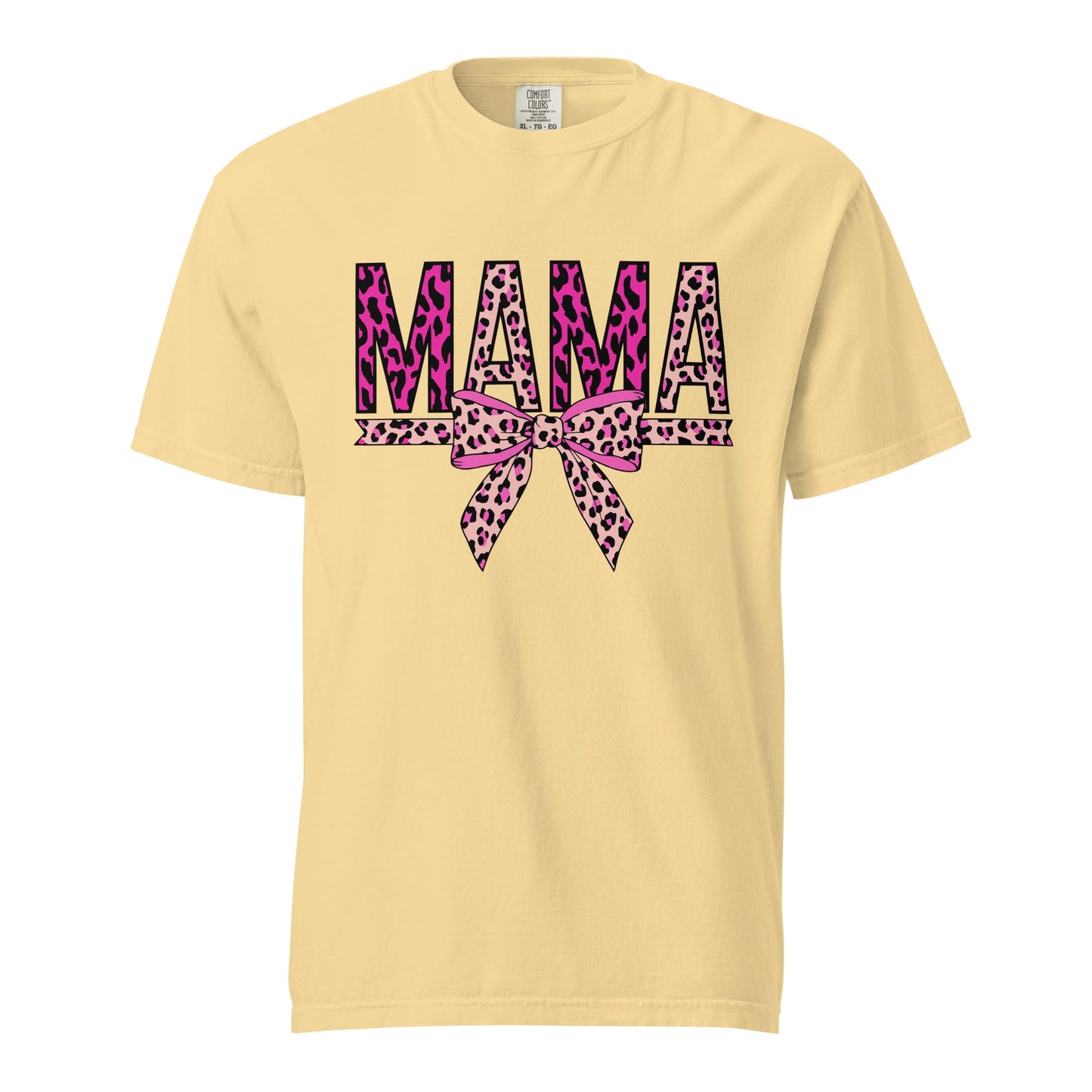 Mama Leopard Print Graphic Tee - Soft, Breathable Unisex Style