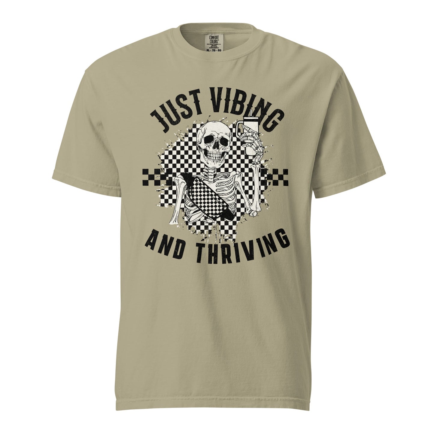 Just Vibing and Thriving Graphic Tee