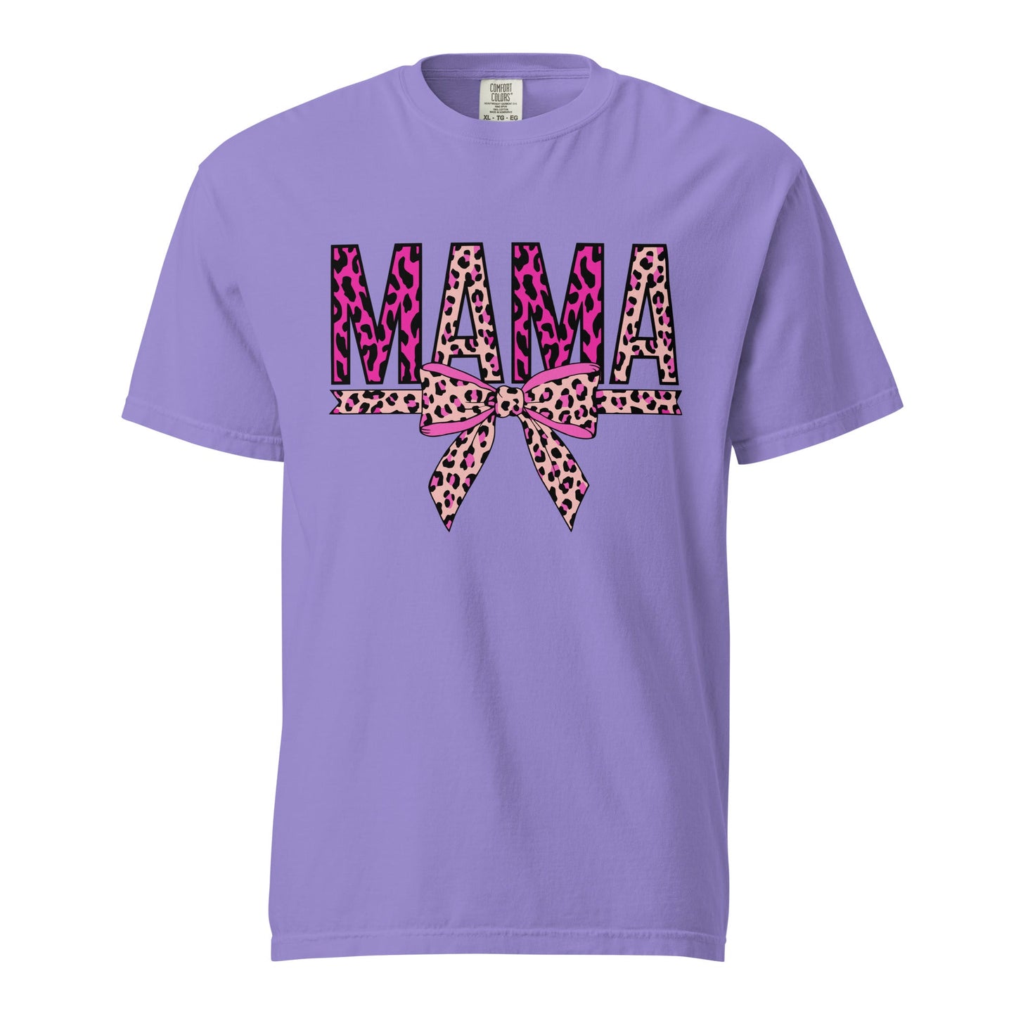 Mama Leopard Print Graphic Tee - Soft, Breathable Unisex Style