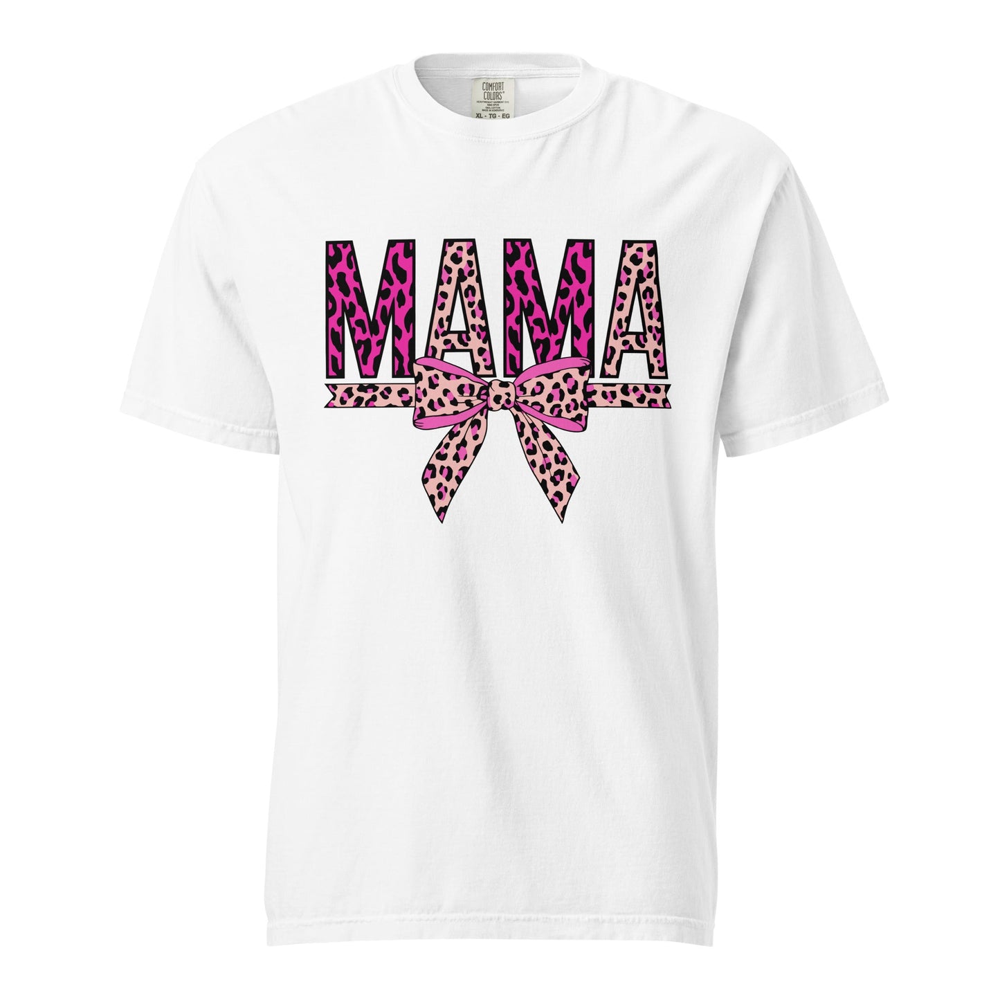 Mama Leopard Print Graphic Tee - Soft, Breathable Unisex Style