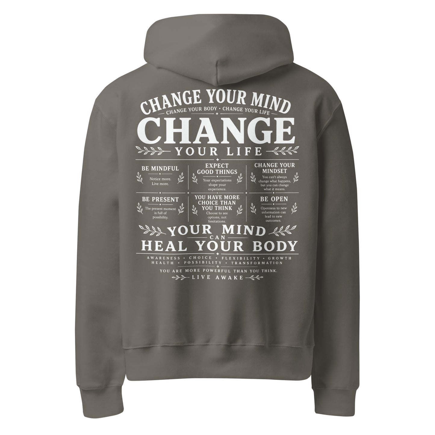 Change Your Mind Change Your Life Hoodie | Mindfulness & Self Growth Hoodie