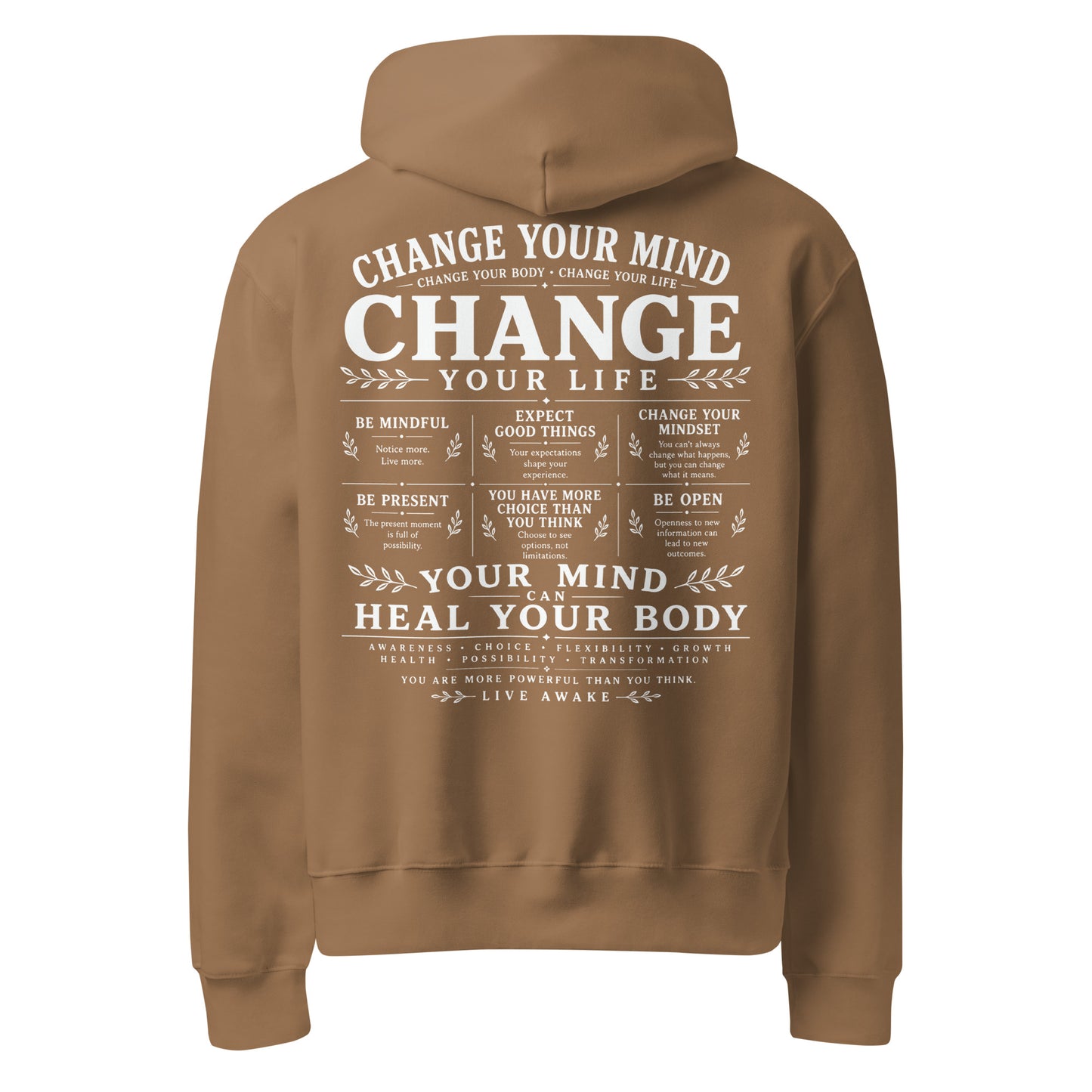 Change Your Mind Change Your Life Hoodie | Mindfulness & Self Growth Hoodie